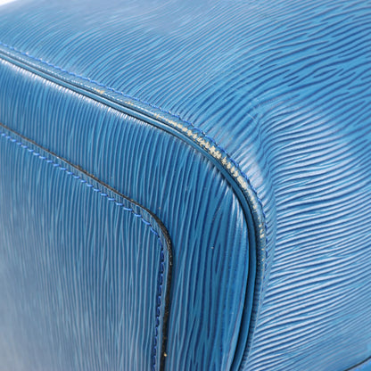 Louis Vuitton Epi Leather Keepall 55 Travel Bag in Blue M42955