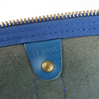 Louis Vuitton Epi Leather Keepall 55 Travel Bag in Blue M42955