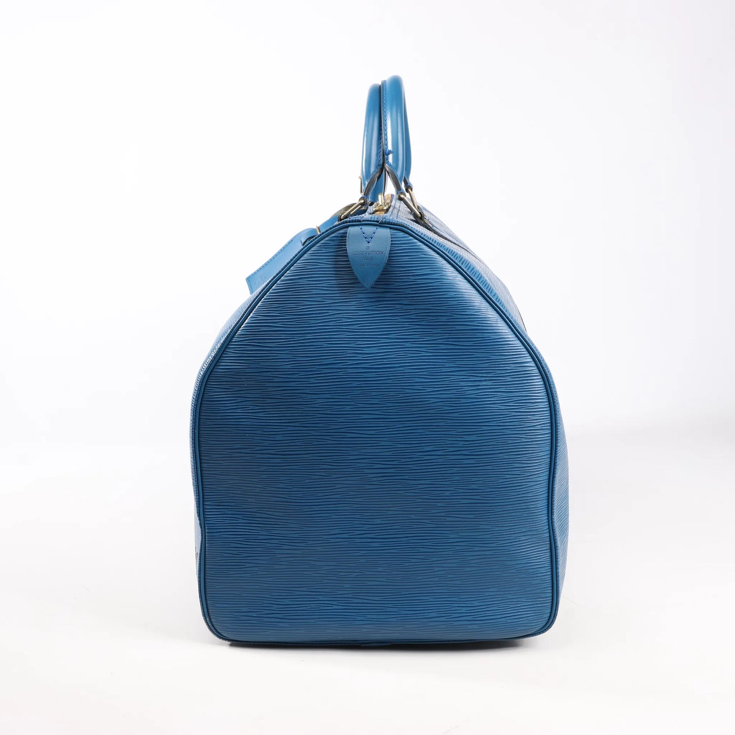 Louis Vuitton Epi Leather Keepall 55 Travel Bag in Blue M42955