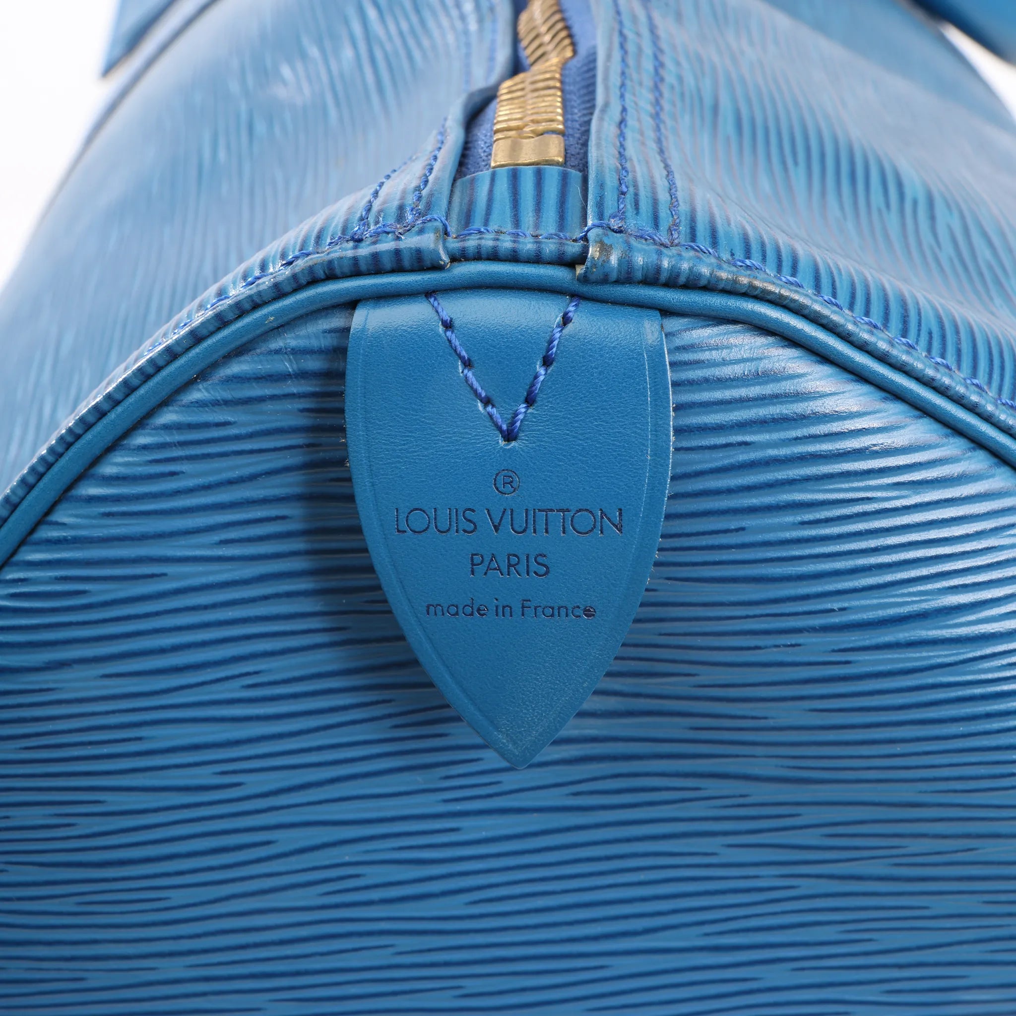 Louis Vuitton Epi Leather Keepall 55 Travel Bag in Blue M42955