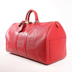 Louis Vuitton Keepall 55 Epi Leather Travel Bag in Red M42957