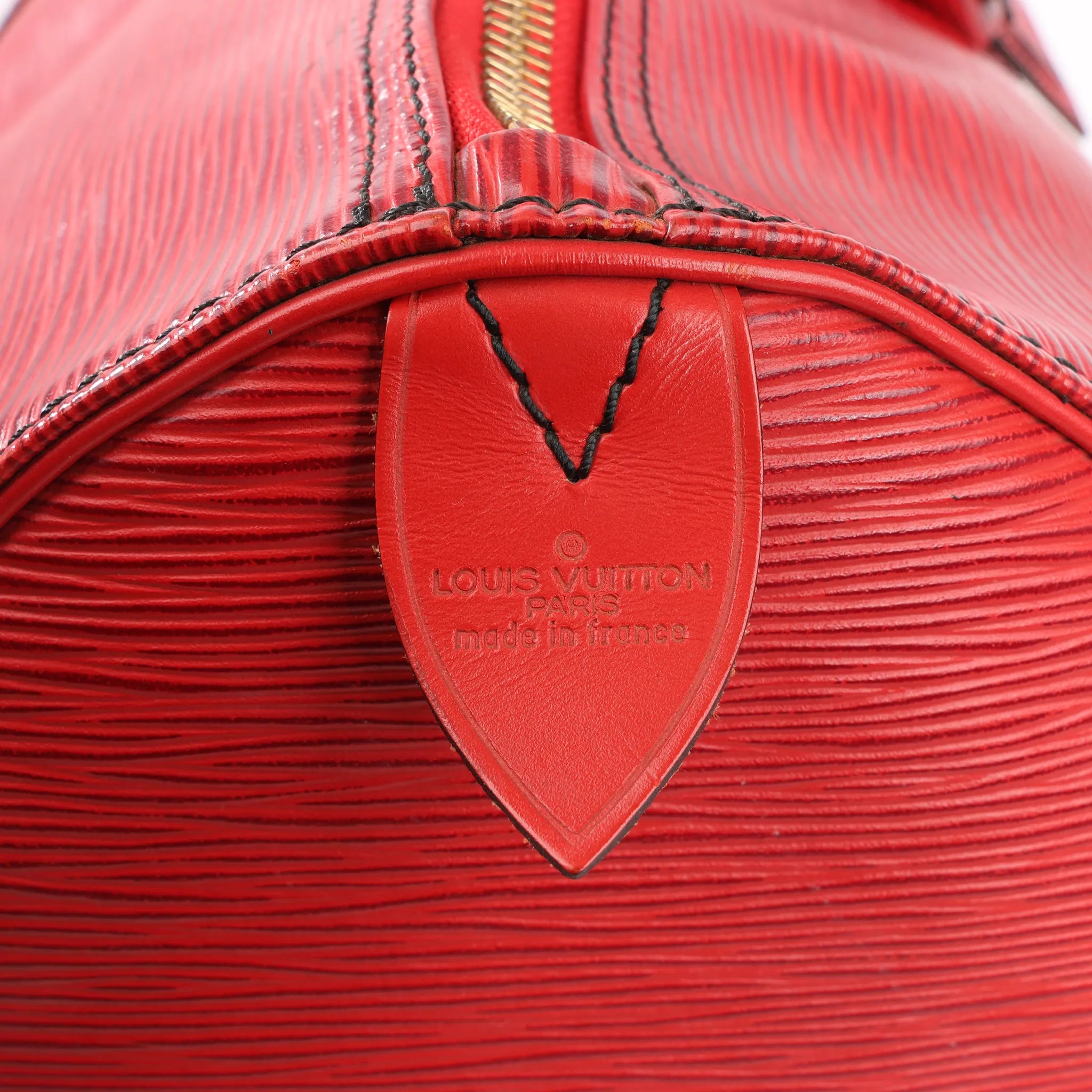 Louis Vuitton Keepall 55 Epi Leather Travel Bag in Red M42957