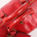 Louis Vuitton Keepall 55 Epi Leather Travel Bag in Red M42957