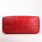 Louis Vuitton Keepall 55 Epi Leather Travel Bag in Red M42957