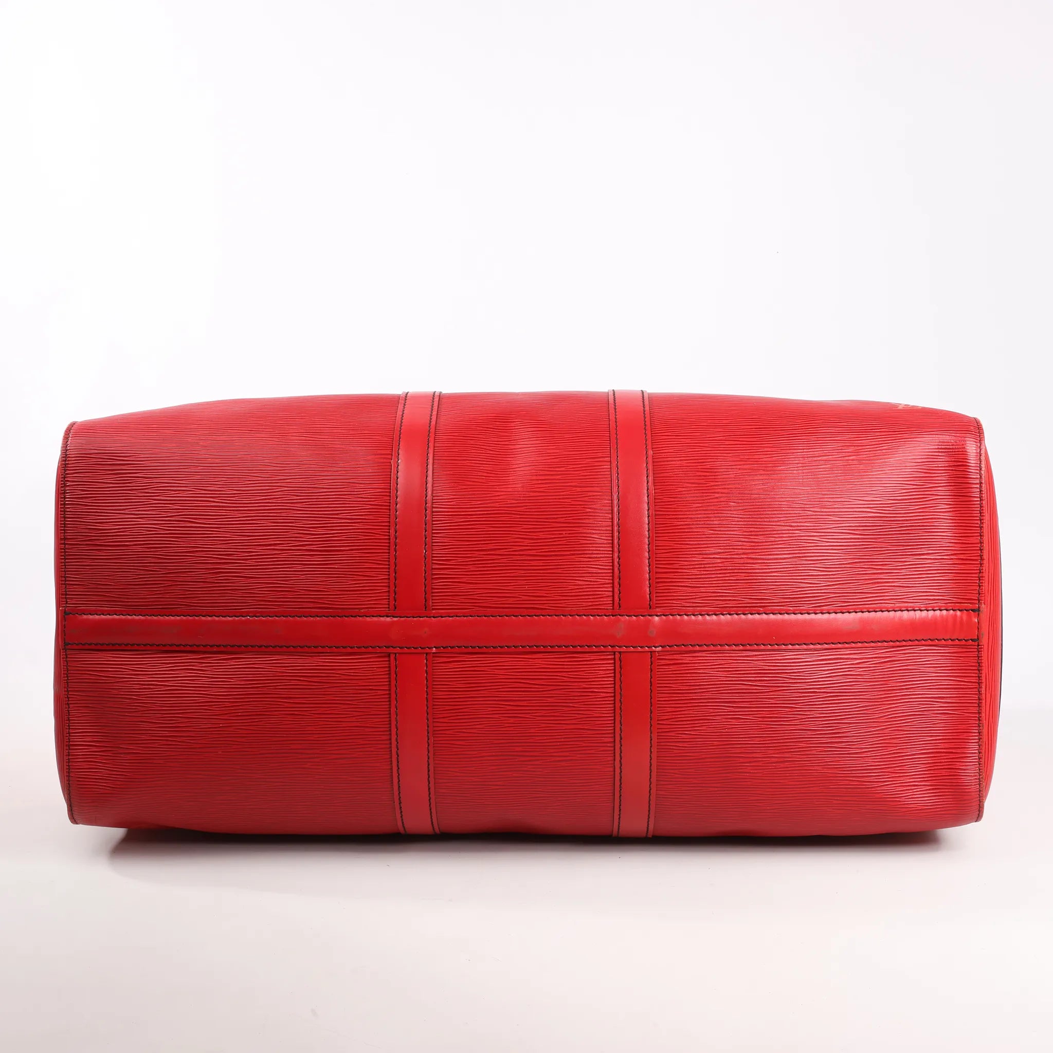 Louis Vuitton Keepall 55 Epi Leather Travel Bag in Red M42957