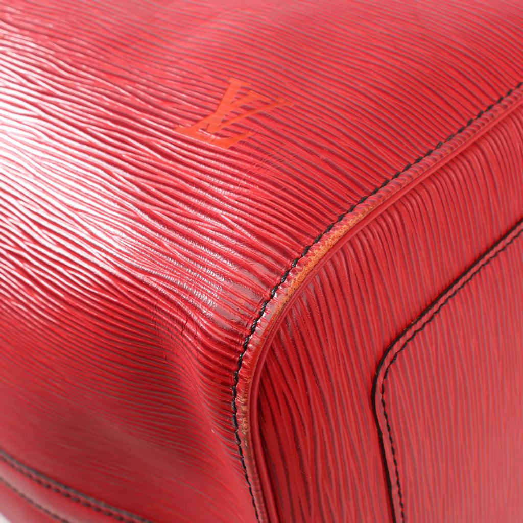 Louis Vuitton Keepall 55 Epi Leather Travel Bag in Red M42957