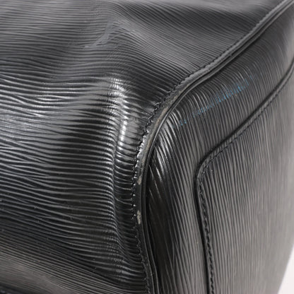 Louis Vuitton Epi Leather Keepall 55 Travel Bag in Black M59142