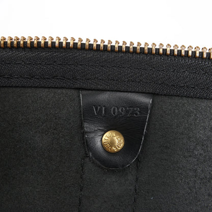 Louis Vuitton Epi Leather Keepall 55 Travel Bag in Black M59142