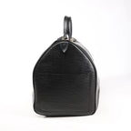 Louis Vuitton Epi Leather Keepall 55 Travel Bag in Black M59142