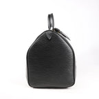 Louis Vuitton Epi Leather Keepall 55 Travel Bag in Black M59142