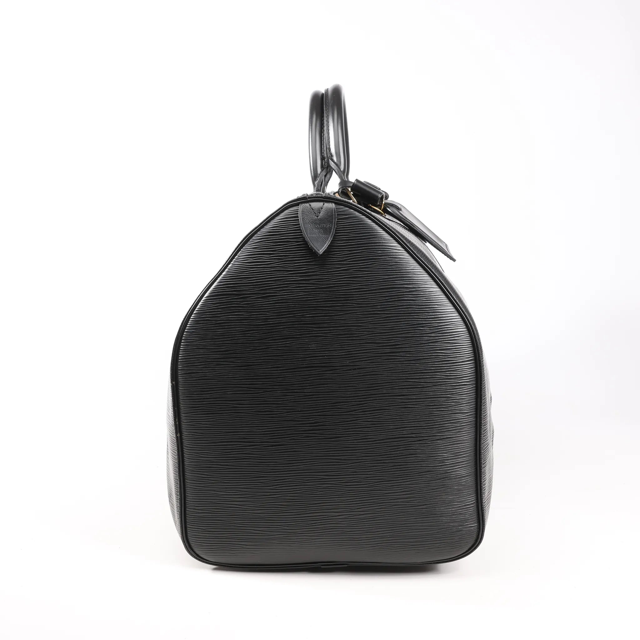 Louis Vuitton Epi Leather Keepall 55 Travel Bag in Black M59142