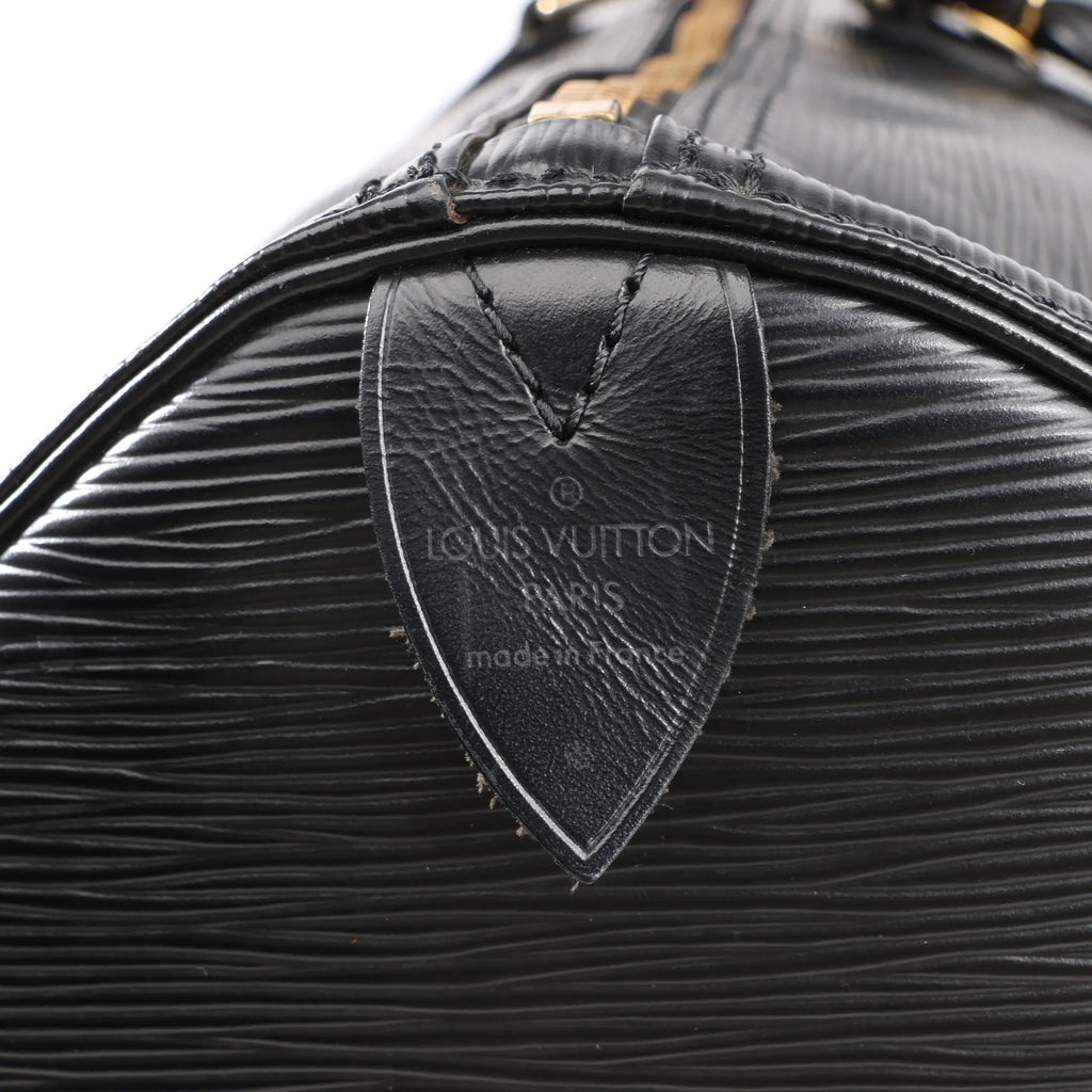 Louis Vuitton Epi Leather Keepall 55 Travel Bag in Black M59142