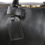 Louis Vuitton Epi Leather Keepall 55 Travel Bag in Black M59142
