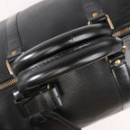 Louis Vuitton Epi Leather Keepall 55 Travel Bag in Black M59142