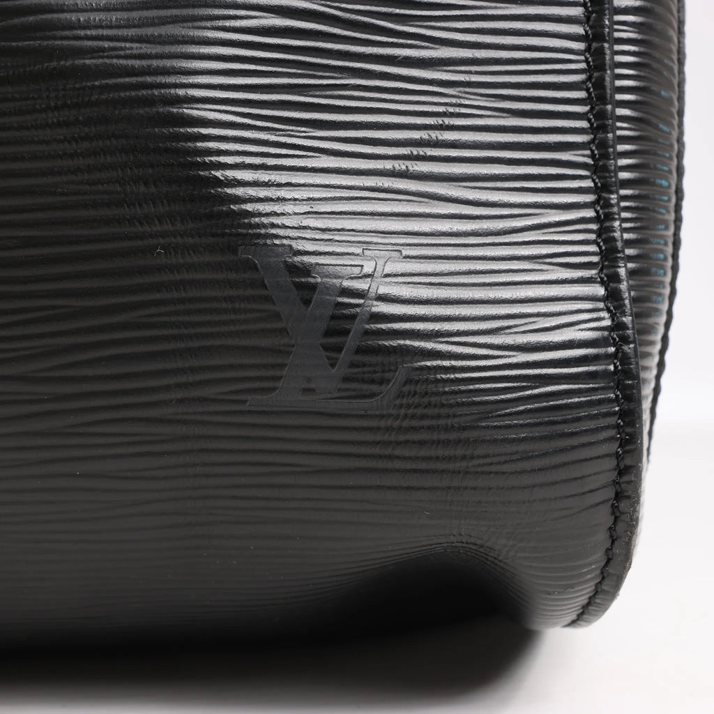 Louis Vuitton Epi Leather Keepall 55 Travel Bag in Black M59142