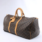 Louis Vuitton Keepall 55 Monogram Canvas Travel Bag in Brown M41424