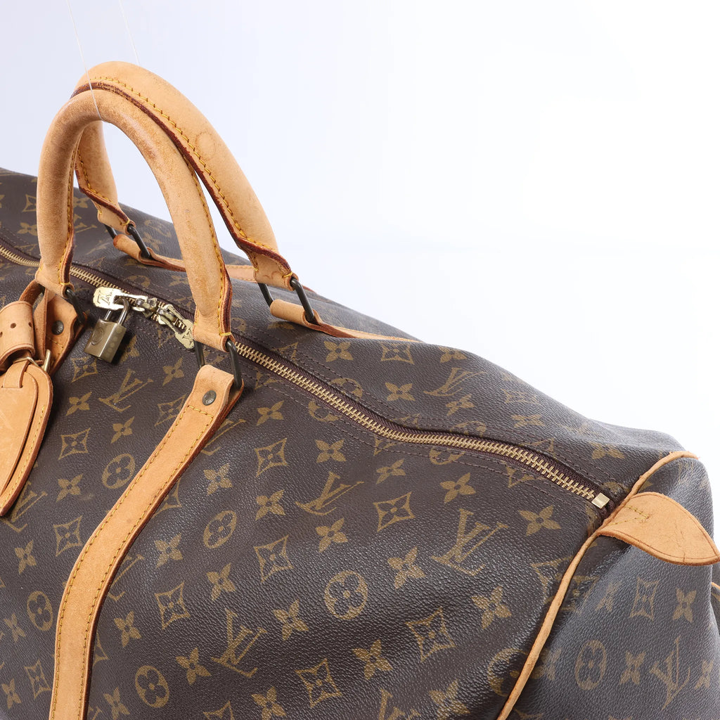 Louis Vuitton Keepall 55 Monogram Canvas Travel Bag in Brown M41424