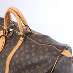 Louis Vuitton Keepall 55 Monogram Canvas Travel Bag in Brown M41424