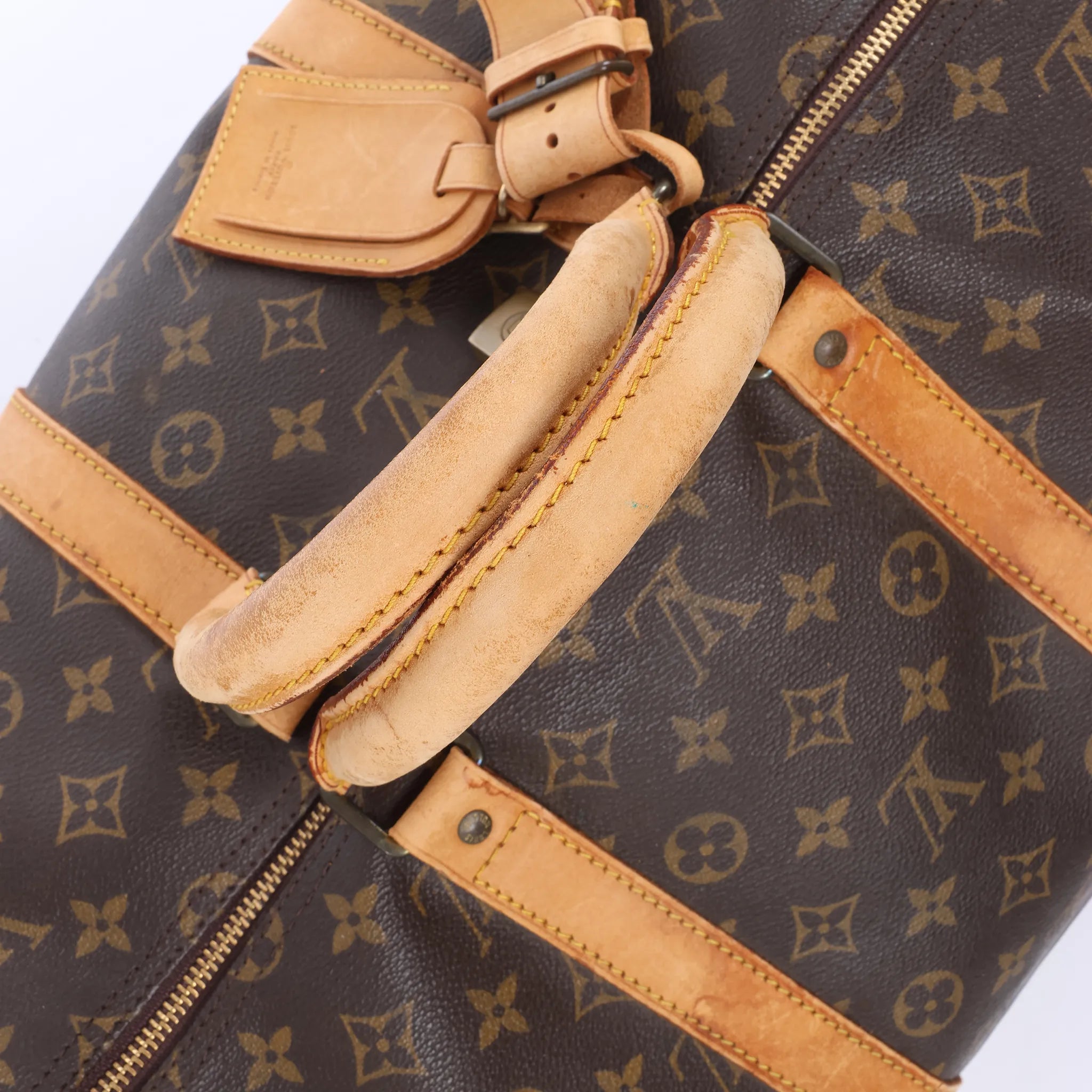 Louis Vuitton Keepall 55 Monogram Canvas Travel Bag in Brown M41424