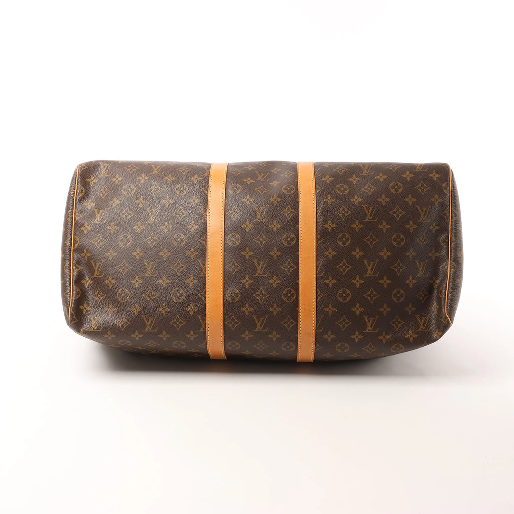Louis Vuitton Keepall 55 Monogram Canvas Travel Bag in Brown M41424