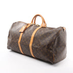 Louis Vuitton Keepall 55 Monogram Canvas Travel Bag in Brown M41424