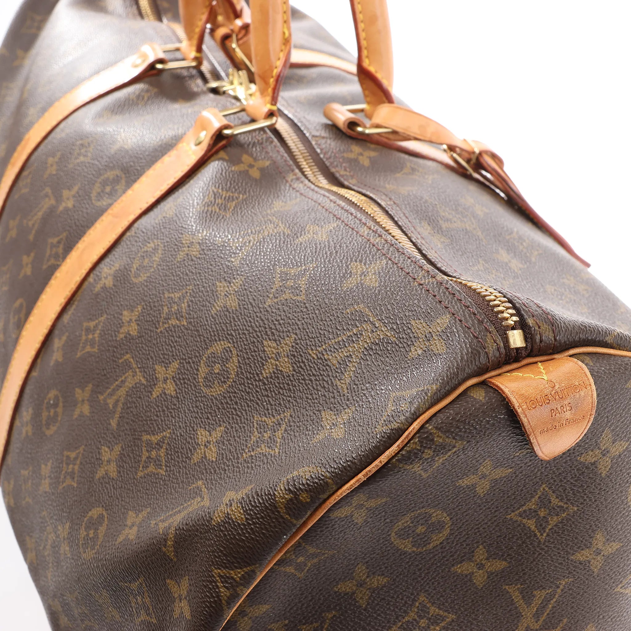 Louis Vuitton Keepall 55 Monogram Canvas Travel Bag in Brown M41424
