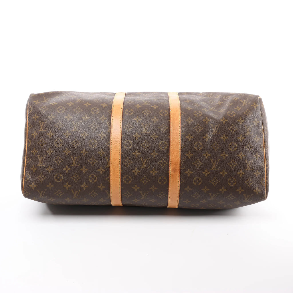 Louis Vuitton Keepall 55 Monogram Canvas Travel Bag in Brown M41424
