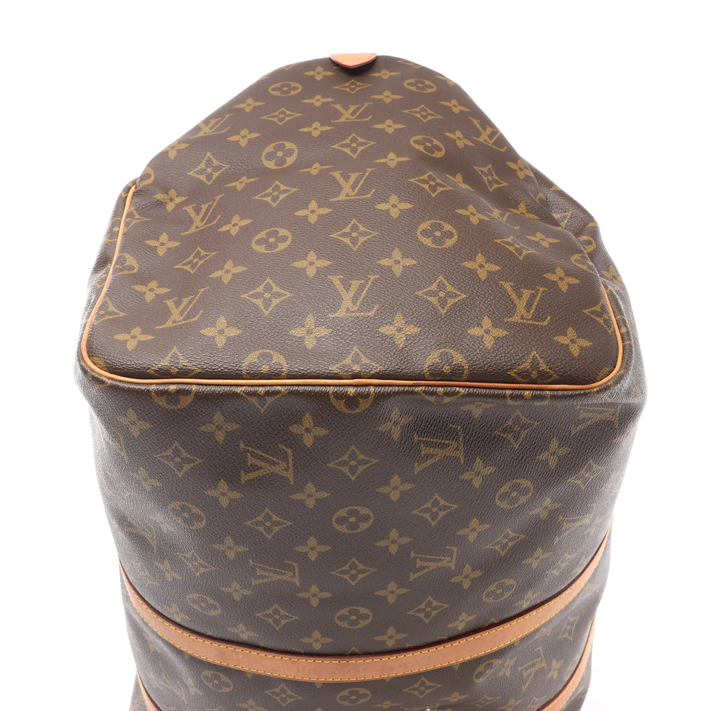 Louis Vuitton Keepall 55 Monogram Canvas Travel Bag in Brown