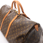 Louis Vuitton Keepall 55 Monogram Canvas Travel Bag in Brown