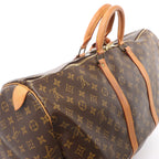 Louis Vuitton Keepall 55 Monogram Canvas Travel Bag in Brown