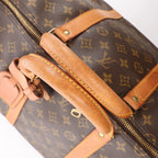 Louis Vuitton Keepall 55 Monogram Canvas Travel Bag in Brown