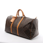 Louis Vuitton Keepall 55 Monogram Canvas Travel Bag in Brown M41424