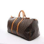 Louis Vuitton Keepall 55 Monogram Canvas Travel Bag in Brown M41424
