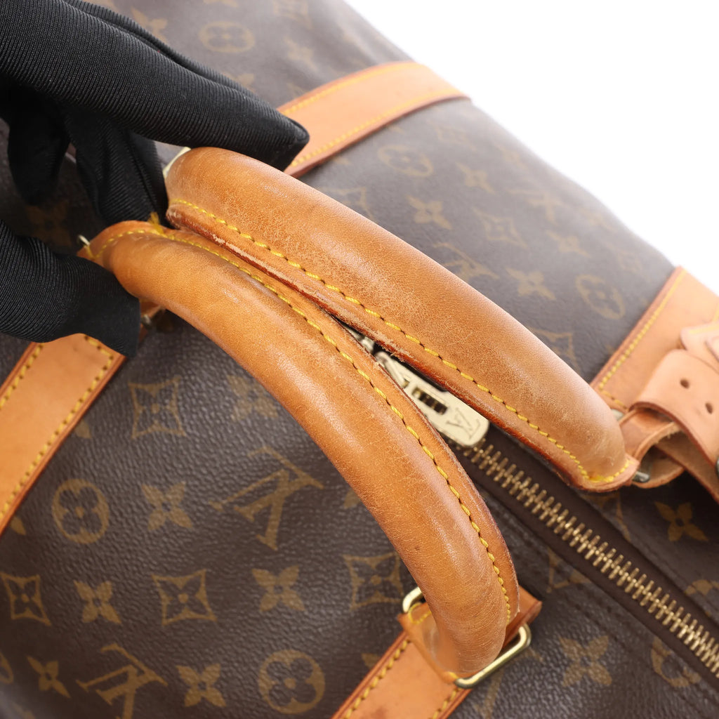 Louis Vuitton Keepall 55 Monogram Canvas Travel Bag in Brown M41424