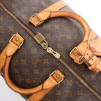 Louis Vuitton Keepall 55 Monogram Canvas Travel Bag in Brown M41424