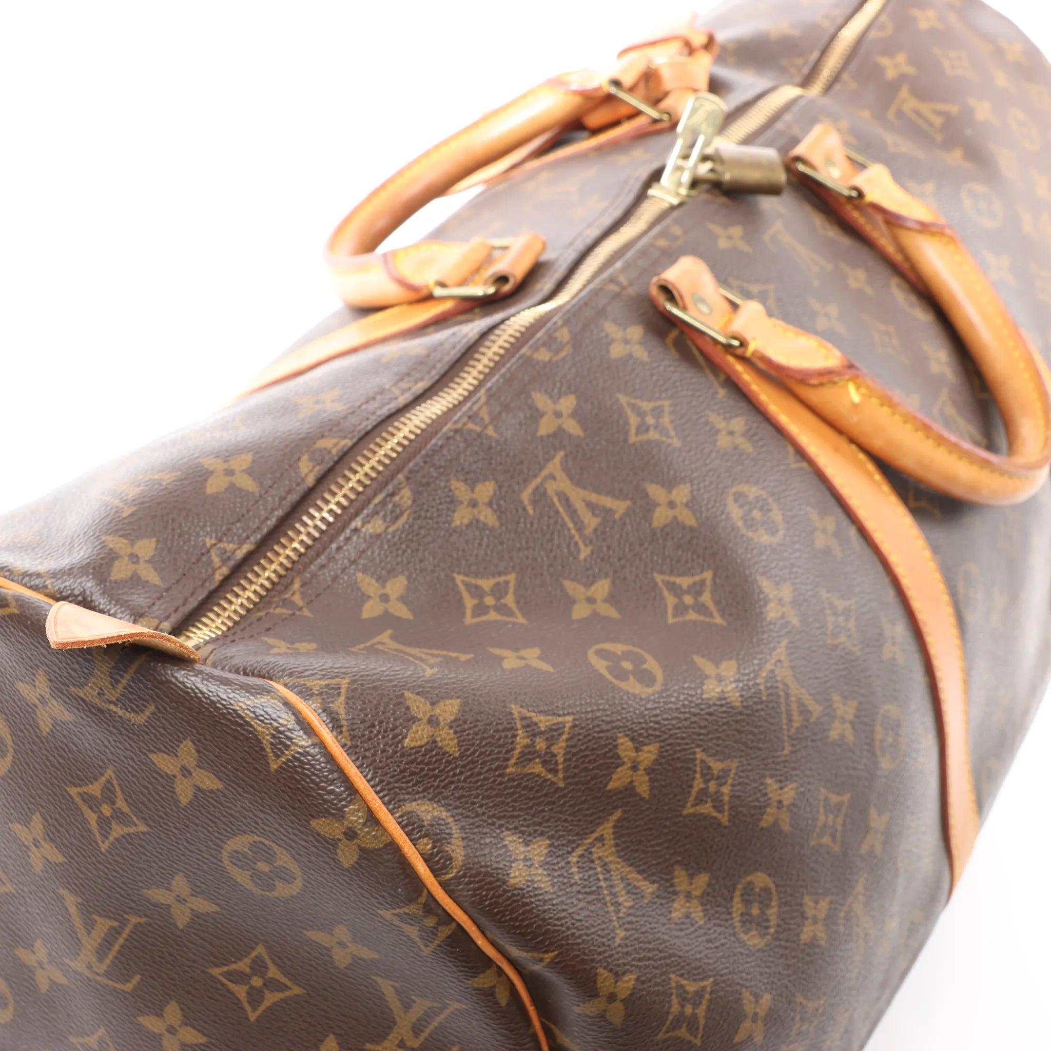 Louis Vuitton Keepall 55 Monogram Canvas Travel Bag in Brown M41424