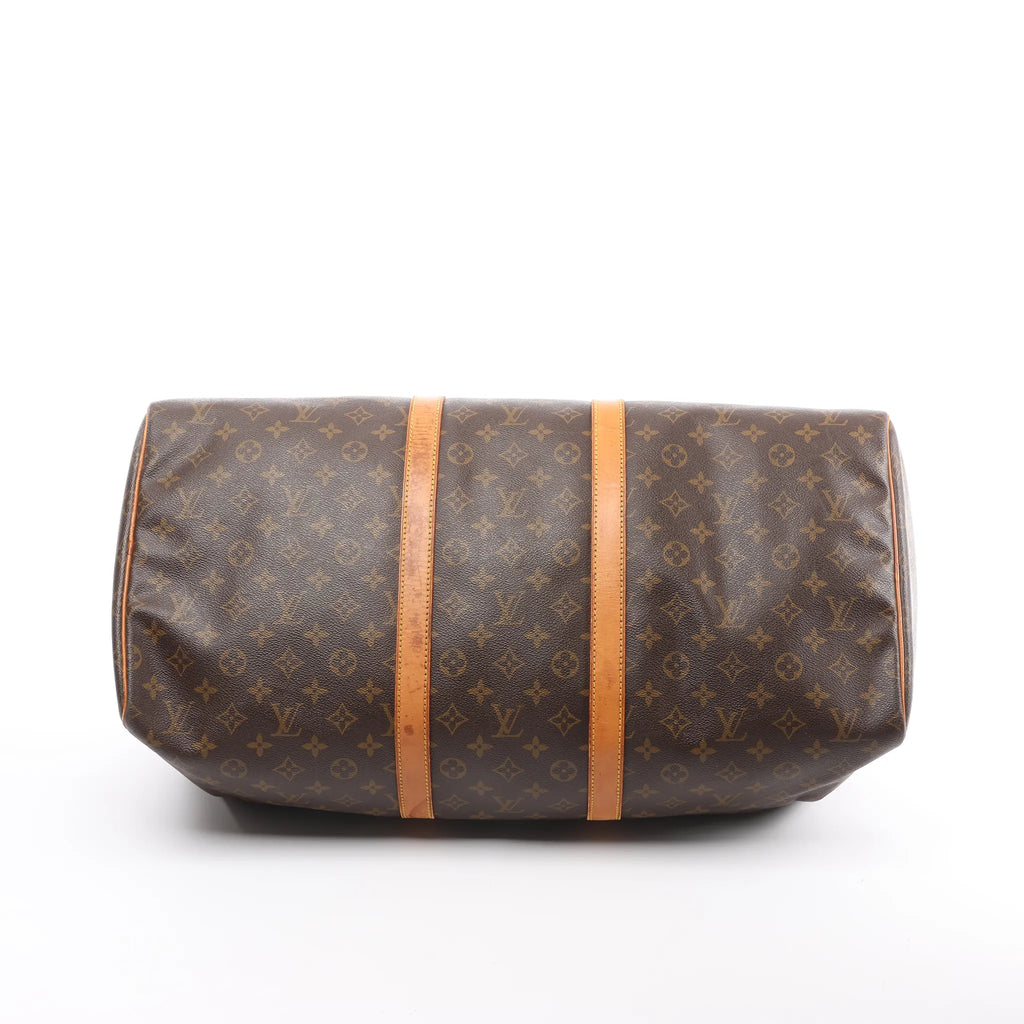 Louis Vuitton Keepall 55 Monogram Canvas Travel Bag in Brown M41424