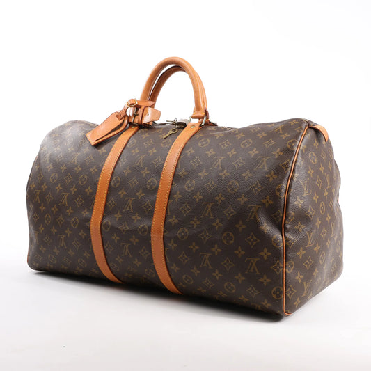 Louis Vuitton Monogram Canvas Keepall 55 Travel Bag M41424
