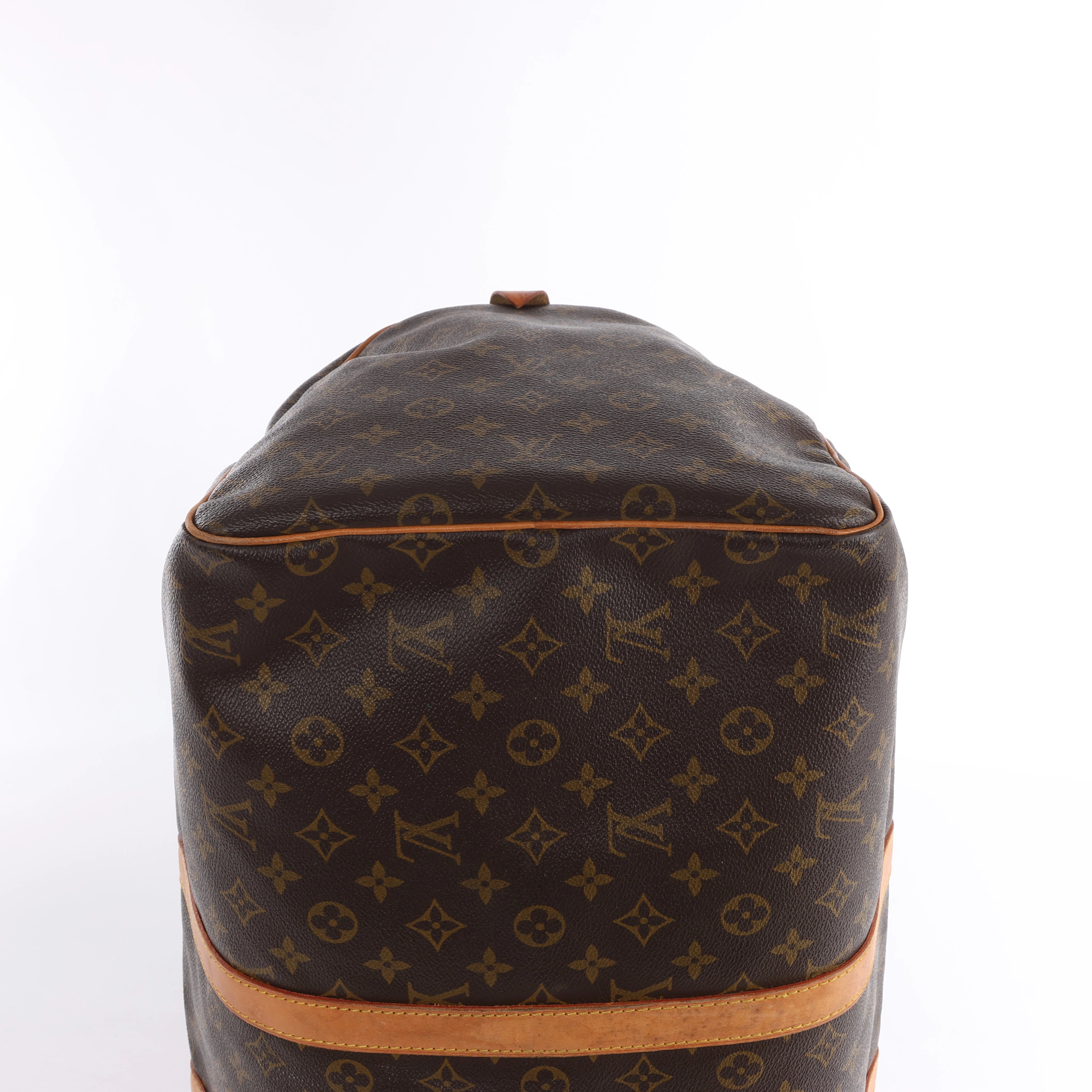 Bolsa de viaje Louis Vuitton Keepall 55 Monogram de lona en marrón M41424
