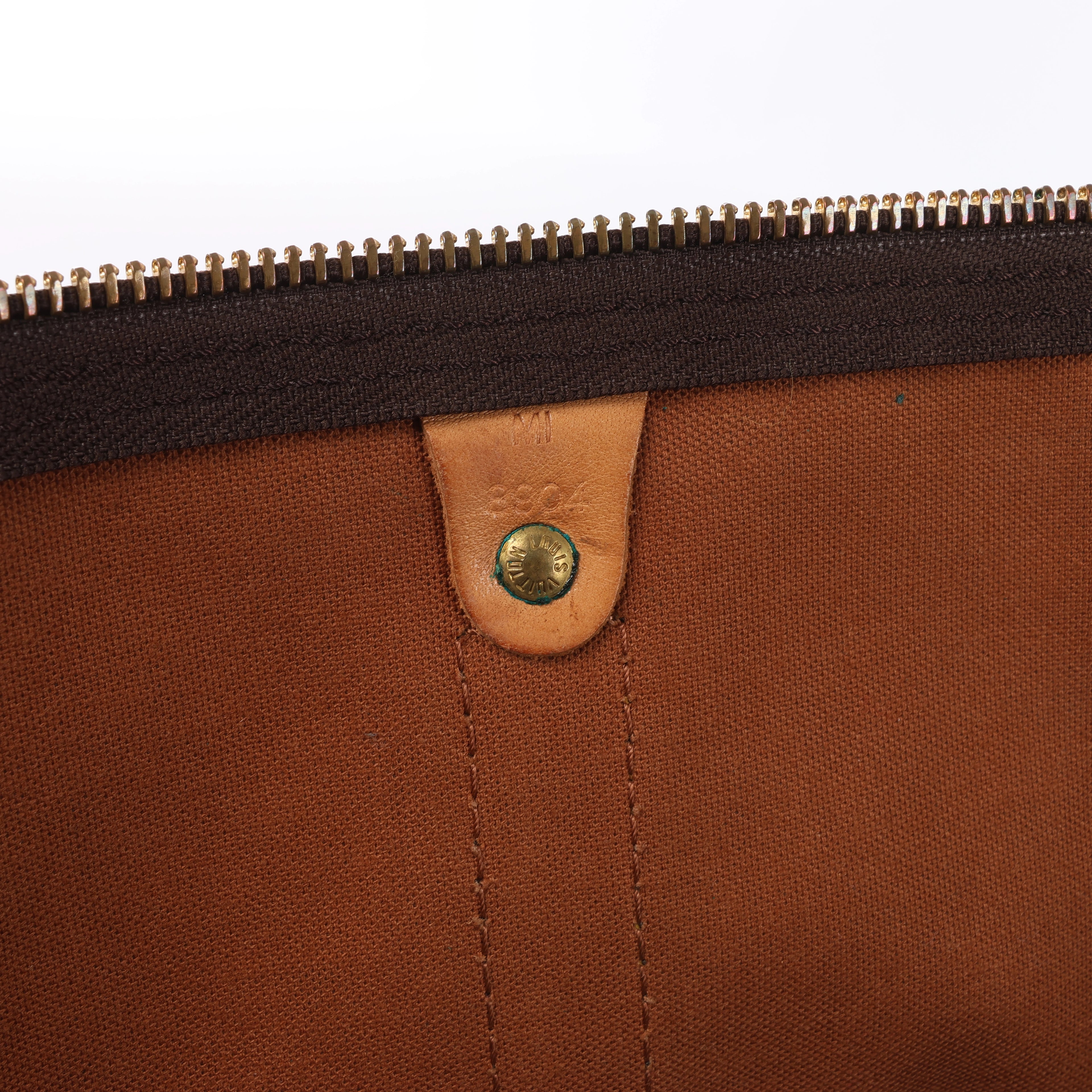 Bolsa de viaje Louis Vuitton Keepall 55 Monogram de lona en marrón M41424