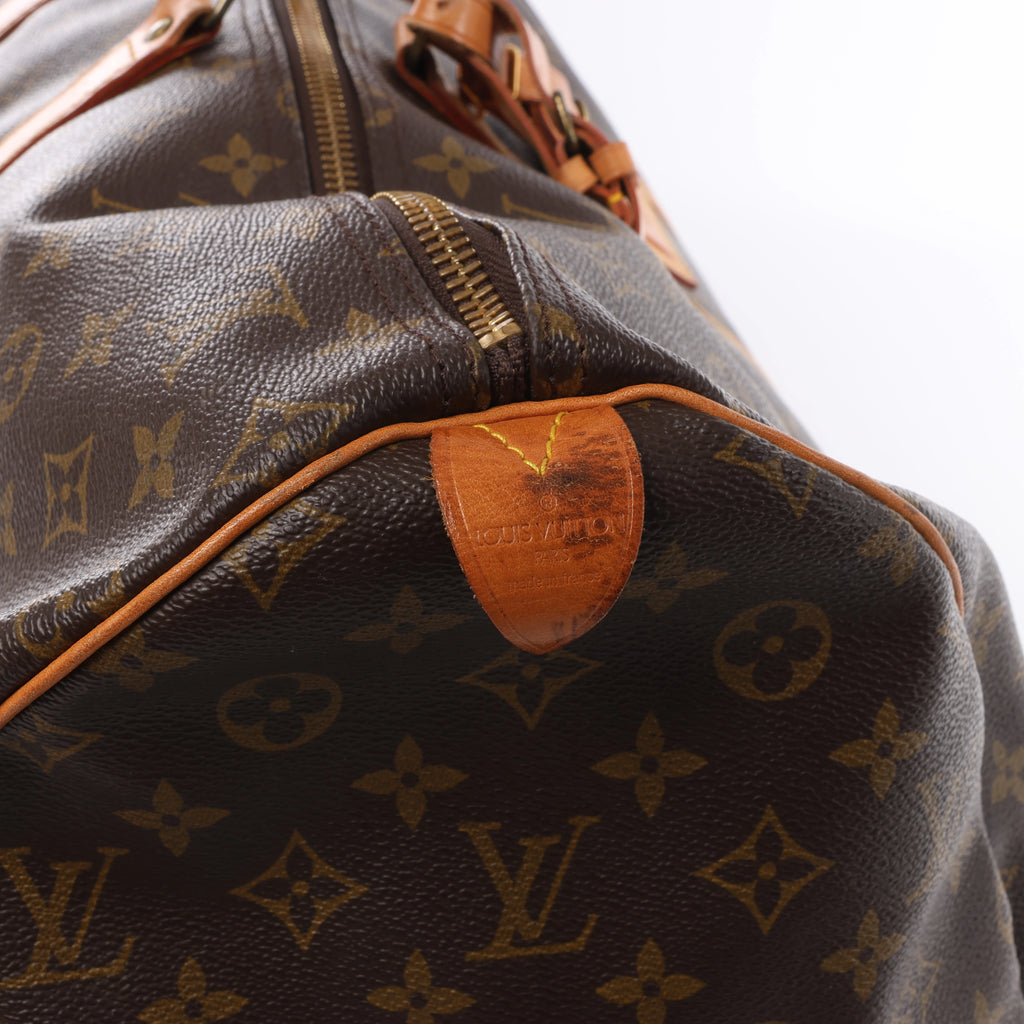 Bolsa de viaje Louis Vuitton Keepall 55 Monogram de lona en marrón M41424