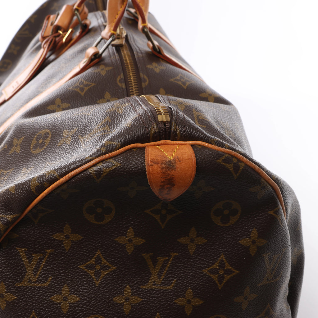 Bolsa de viaje Louis Vuitton Keepall 55 Monogram de lona en marrón M41424
