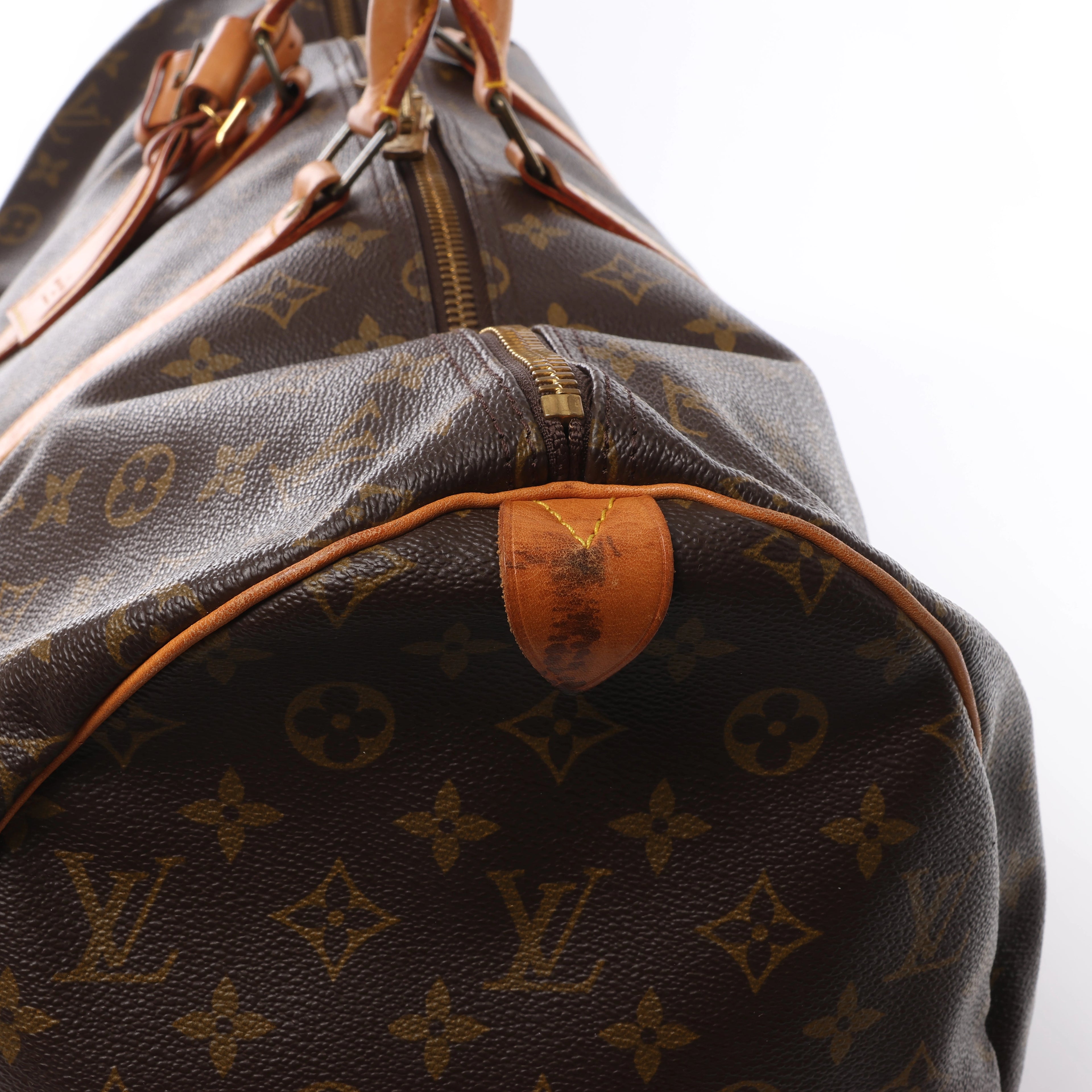 Bolsa de viaje Louis Vuitton Keepall 55 Monogram de lona en marrón M41424