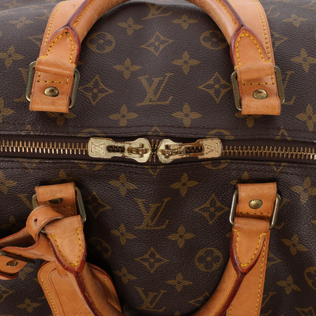 Bolsa de viaje Louis Vuitton Keepall 55 Monogram de lona en marrón M41424