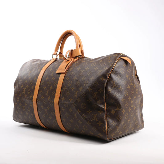Louis Vuitton Monogram Canvas Keepall 55 Travel Bag M41424