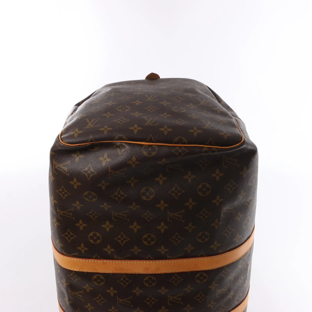 Bolsa de viaje Louis Vuitton Keepall 55 Monogram de lona en marrón M41424
