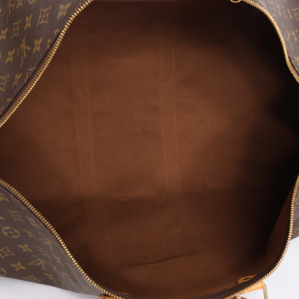 Bolsa de viaje Louis Vuitton Keepall 55 Monogram de lona en marrón M41424