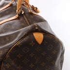 Bolsa de viaje Louis Vuitton Keepall 55 Monogram de lona en marrón M41424
