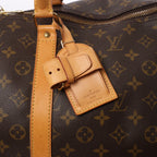 Bolsa de viaje Louis Vuitton Keepall 55 Monogram de lona en marrón M41424