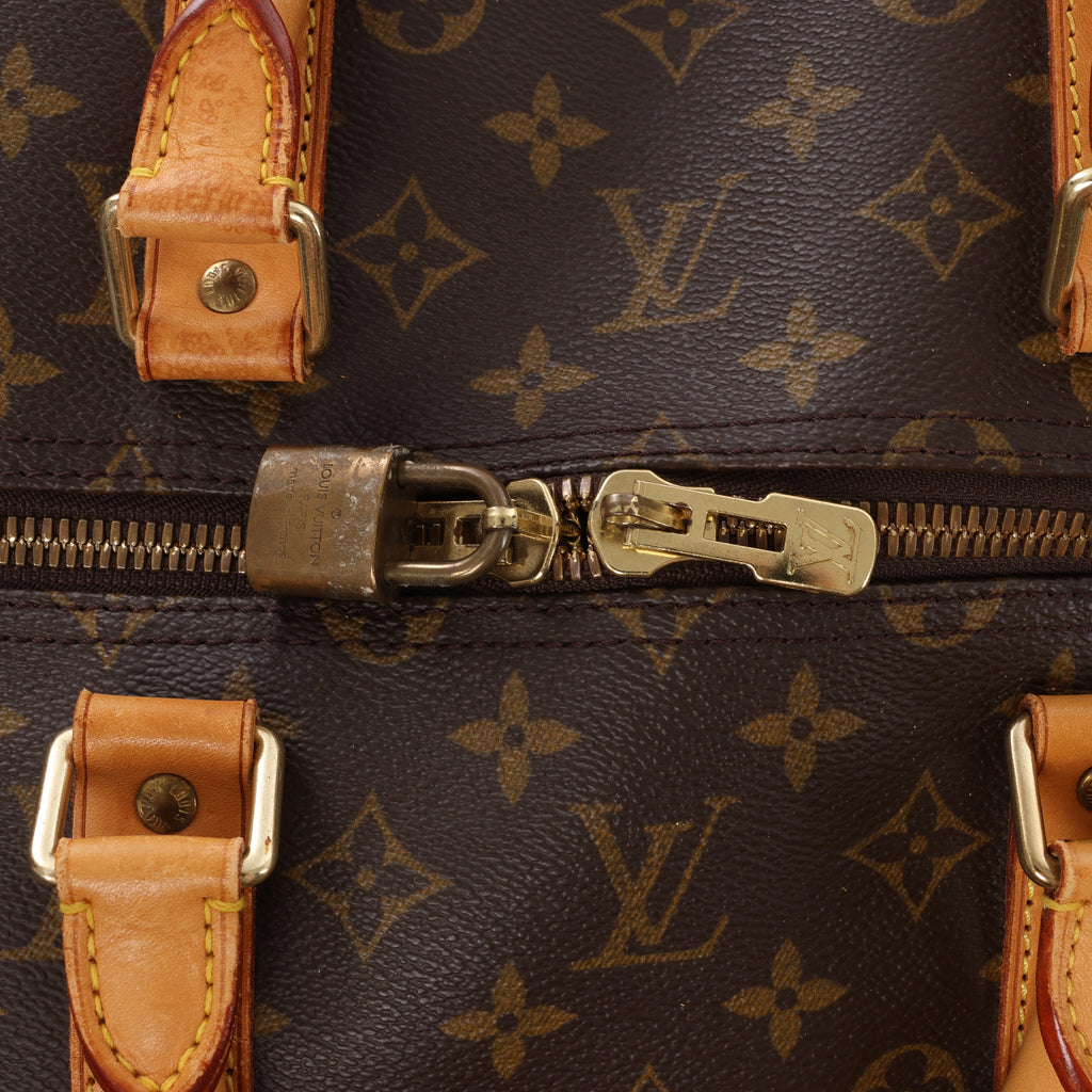 Bolsa de viaje Louis Vuitton Keepall 55 Monogram de lona en marrón M41424